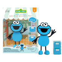 Glo Pals - Personnages sous licence - Cookie Monster-Comprend 2 cubes lumineux réutilisables