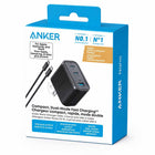Anker - Chargeur Mural Nano 70W 3 Ports USB-C avec Câble USB-C - Noir Pierre-Rechargez votre MacBook à pleine vitesse grâce à la véritable puissance de 70 W : chaque port USB-C délivre une puissance maximale de 70 W, suffisante pour recharger un MacBook Pro 14 pouces (2024) de 0 à 50 % en 35 minutes. Comparé à un chargeur standard de 65 W, il offre des performances accrues et une meilleure compatibilité avec les derniers modèles M4.