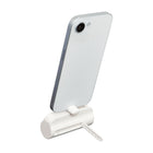 Helix - Chargeur portable de 5 000 mAh avec bequille integree - Blanc-Entrée/sortie USB-C