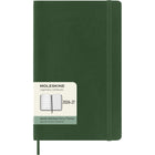 Moleskine - Agenda semainier  Classic 18 mois 2026-2027 - couverture souple - 12 -7 x 21 cm - vert myrte - Anglais-Papier sans acide couleur ivoire 70 g/m²