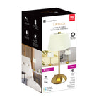 Xtricity - Lampe de table tactile LED portable La Boca - Crème-Activation tactile pour une utilisation facile