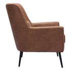 Zuo - Ontario Fauteuil d’appoint - Brun vintage-Dimensions: 34,3 po L x 29,9 po L x 36,2 po H