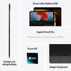 Apple - iPad Pro 13 po Wi-Fi + cellulaire 256 Go avec verre standard - Noir spatial-8
