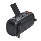 JBL - PartyBox On-The-Go Essential - Enceinte de Soirée Portable avec Effets Lumineux et Micro Sans Fil-100 watts, c’est fort ; mais vous pouvez encore monter le son. Connectez deux enceintes de soirée compatibles grâce aux connexions True Wireless Stereo (TWS) et Bluetooth.