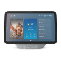 Amazon - Echo Show 8 Smart Hub avec écran de 8,7 pouces, compatible avec Alexa+, Blanc Glacier-Puissant et intelligent, magnifiquement conçu : l’écran intelligent repensé de 8,7 pouces est doté d’un écran tactile HD éclatant avec une surface d’affichage 15 % plus grande que celle de l’Echo Show 8 (sortie en 2023), d’un hub domotique intégré, d’une puce AZ3 Pro pour des performances puissantes et de la technologie Omnisense pour des expériences hautement personnalisées