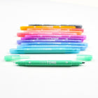 Tombow - Feutres à 2 pointes Twintone, pastel, paq./12-Pointe ronde avec une épaisseur de trait de 0,8 mm 