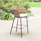 Zuo - Freycinet Tabouret de bar - Naturel - Ensemble de 2-Assemblage requis