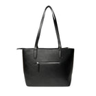 Nicci - Grand sac fourre-tout avec poche fendue - Noir-Entrée zippée sur le dessus
