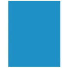 UCreate Carton couché bleu pour affiches, 22 po x 28 po, 25 feuilles-12 pt. d'épaisseur
