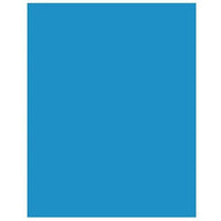 UCreate Carton couché bleu pour affiches, 22 po x 28 po, 25 feuilles-12 pt. d'épaisseur