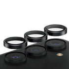 PanzerGlass - Protecteur d'objectif d'appareil photo Hoops pour Samsung Galaxy S24 Plus - Noir-Cerceaux élégants conçus pour un meilleur ajustement/protection ; Cerceaux individuels