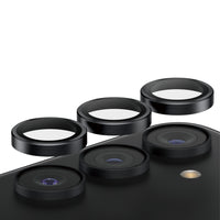 PanzerGlass - Protecteur d'objectif d'appareil photo Hoops pour Samsung Galaxy S24 Plus - Noir-Cerceaux élégants conçus pour un meilleur ajustement/protection ; Cerceaux individuels