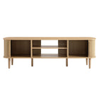 Modway - Contour 63 po Bois Meuble TV, Chêne-8