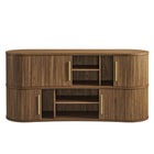 Modway - Radcliffe 63" cannelé Armoire buffet de buffet in Noyer-8