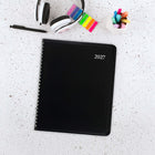 Staples - Agenda mensuel 2027 - 8 3/4 po H x 6 7/8 po l - noir - bilingue-Couverture noire