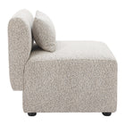 Zuo - Simu Chaise centrale - Grège dune-Dimensions: 29,1 po L x 30,3 po L x 27,6 po H