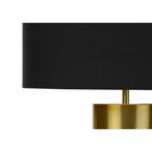 Monarch Specialties - Luminaire - 25 po H Lampe De Table - Béton Noir - Abat-Jour Noir - Contemporain-Un assemblage mineur est requis avec des instructions illustrées incluses. fabriqué avec des matériaux durables, cette lampe est protégée par une garantie limitée de 2 ans contre les défauts de fabrication pour votre satisfaction