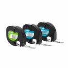 DYMO - Ruban d'étiquettes LetraTag, paq./3, 12 mm (1/2 po)-Parfait pour l'organisation à la maison ou au bureau.