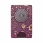 PopSockets - PopWallet+ pour MagSafe avec adaptateur Celestial Mauve-Compatible avec les supports et poignées standard PopSockets (détachez simplement le haut par rotation).