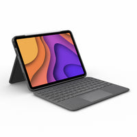 Logitech - Étui clavier Folio Touch pour iPad Air 11" (M2) / (M3) / (M4)et iPad Air (4e et 5e génération) - Graphite-Compatible avec l'iPad Air 11 pouces d'Apple (M2, M3 et M4), iPad Air (5e génération)
