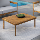 Modway - Wren Terrasse extérieure Bois de teck Table basse - Naturel-Conception rectangulaire