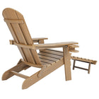 Backyard Lifestyles - Chaise Adirondack pliante avec repose-pieds escamotable et porte-gobelet - Brun-Assemblage rapide et facile.