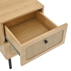 Modway - Chaucer 2 tiroirs Table de chevet, Chêne-Assemblée requise