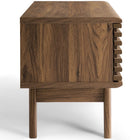 Modway - Render Console multimédia 46 po Meuble TV, Noyer-Étagères ajustables des deux côtés