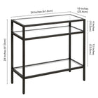 Hudson&Canal - Table d'appoint rectangulaire Sivil 61 cm (24 po) - Bronze noirci-8