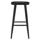 Modway - Saville Dos sans dos Tabourets de bar - Noir - Ensemble de 2-8