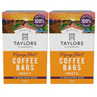 Taylors of Harrogate - Sachets de café Flying Start - 75 g - paquet de 2-Comprend 2 boîtes de sachets de café Flying Start Taylors (75 g par boîte)