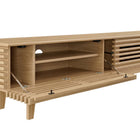 Modway - Render 71 po Meuble TV, Chêne-Stratifié lisse à grain de bois