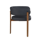 Brassex - Chaise de visite 187509 Bailey - ensemble de 2 - noire-Dossier incurvé au design épuré