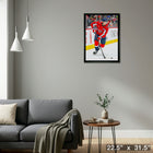 Dylan Strome Washington Capitals - Toile encadree - 22" x 31"-Prêt à accrocher - livré entièrement assemblé