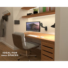 Mount-It! - Support mural robuste pour moniteur avec bras à ressort à gaz, compatible avec les moniteurs ultra-larges jusqu'à 49 pouces-Installation solide et stable, se fixe solidement à un seul montant ou à un mur plein, garantissant une installation robuste et fiable