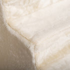 PawHut - Escalier pour animaux 4 marches, escaliers pour chat, pour monter sur le lit - beige-Matériaux : Panneau de particules, Polyester 