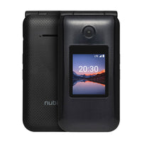 ZTE - Nubia Cymbal 2 LTE 4G Téléphone à clapet - 1 Go + 8 Go - Noir - Débloqué-Écrans : écran frontal facile à voir de 1,77 » et écran QVGA principal de 2,8 » pour appels téléphoniques, messages, critiques de photos, et plus encore