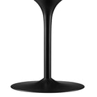 Modway - Pursuit 40 po Table à manger, Blanc Noir-Assemblée requise
