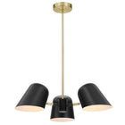 Modway - Briana 3-Lumière Lumière suspendue - Noir-Pendentif à 3 lumières