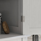 HOMCOM - Armoire de cuisine haute avec tiroir - blanc-Couleur : Blanc 