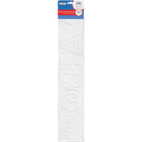 Creative Start - Lettres, chiffres et symboles autocollants - 3 po - Blanc - Paquet de 103-Cet ensemble comprend 103 lettres, chiffres et symboles autocollants pour créer une signalisation claire et personnalisable