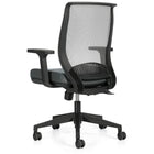 Offices to Go - Fauteuil à basculement synchro Lumi - Gris foncé-Le réglage pneumatique de la hauteur du siège permet de soulever ou d’abaisser le siège pour permettre à vos pieds de reposer à plat au sol, évitant la pression sous vos cuisses et favorisant la circulation sanguine