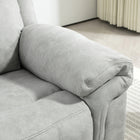 HOMCOM - Fauteuil inclinable manuel avec massage par vibration et poches latérales - gris-Couleur : Gris 