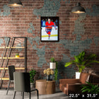 Guy Lafleur Montreal Canadiens Action Close-Up sur toile - Toile encadree - 22" x 31"-Sous licence officielle de la LNH et de l'AJLNH