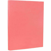 JAM Paper, Papier cartonné coloré Vellum Bristol 65 lb, 8,5 po x 11 po, Couverture, Rouge cerise, 50 feuilles/paquet-Couleur : rose cerise / Notre papier cartonné solide de qualité supérieure ne montre pas de blanc lors du pliage, du déchirement ou de la coupe ; c'est coloré tout au long !