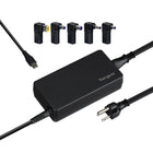 Targus - Chargeur Universel USB-C et Pour Ordinateurs Portables 100 W CA avec 5 embouts-Chargeur USB-C 100 W compatible avec la plupart des appareils USB-C (par exemple, ordinateurs portables, tablettes, téléphones, etc.) et les anciens ordinateurs portables 20 V