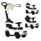 Aosom - Mercedes-benz g350 licensed toddler sliding car - white-Conception 3-en-1 : trotteur à pousser avec les pieds, toboggan et porteur à pousser 
