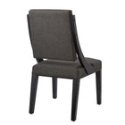 Modway - Cambridge Tissu rembourré Chaises de salle à manger Ensemble de 2 - Gris-7