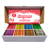 Cra-Z-Art - Crayon Classroom Pack, 8 Couleurs, Boîte de 800-Assortiment de 8 couleurs - chacune est vive et lumineuse