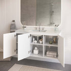 Modway - Bryn Fixation murale de 48" Vanette de salle de bain - Blanc blanc-Conception murale